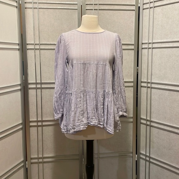 American Eagle Outfitters Tops - AMERICAN Eagle Size XS Purple Top Open Back